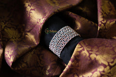 Rose Gold American Diamond Bangles - A pair-G614