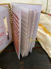 Cocktail Stone Sticker Bindi Book- Swasthik Long -BB112