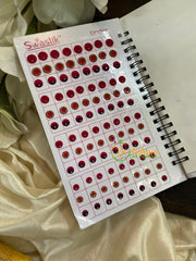 Cocktail Stone Sticker Bindi Book- Swasthik Long -BB114