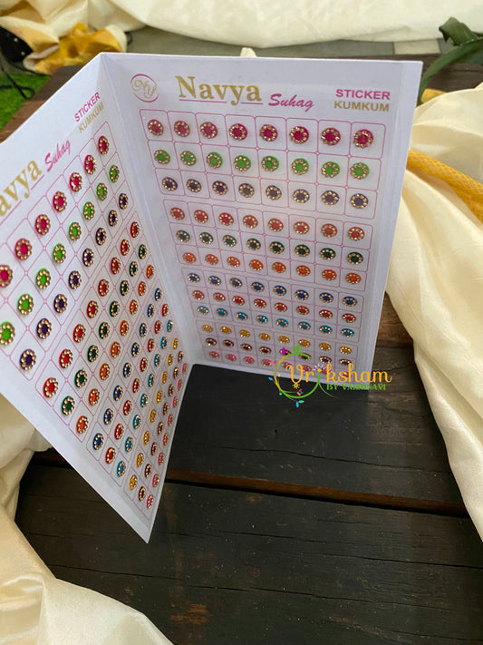 Stone Sticker Bindi Book-Navya Parlour Range -BB115