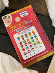 Round Plain Sticker Bindi Book-Navya Long-BB116
