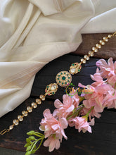 Precious Jadau Kundan Bridal Sheeshphool-Green White-J313