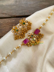 AD Stone Pearl High Neck Choker -G7287