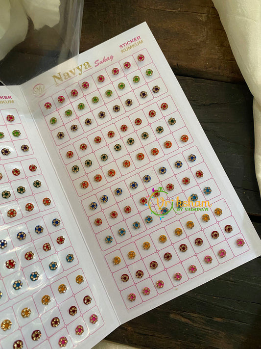 Small Stone Sticker Bindi Book-Navya Parlour Range -BB119