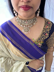 Victorian Diamond High Neck Choker - Pink-VV285