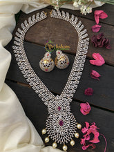 Bridal American Diamond Haram-Red-G2315