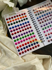 Round Shaded Plain Sticker Bindi Book -Navya Long-BB125