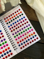 Round Shaded Plain Sticker Bindi Book -Navya Long-BB125