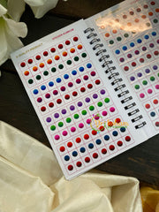 Round Shaded Plain Sticker Bindi Book -Navya Long-BB125
