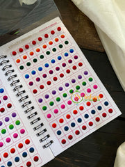 Round Shaded Plain Sticker Bindi Book -Navya Long-BB125