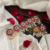 Pink White Precious Jadau Kundan Choker -J432