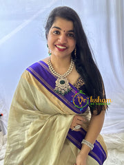 Green Victorian Diamond Short Neckpeice -VV224