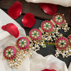 Pink White Precious Jadau Kundan Choker -J432