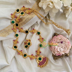 Gold Imitation Palakka Lakshmi Haram Chain -G3110