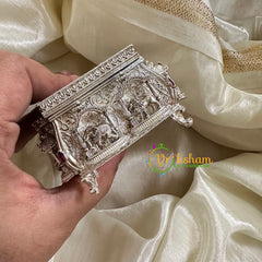Silver AD Stone Kumkum Box -The Royal-G10270