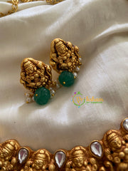 Premium Jadau Kundan Hasli Temple Choker-Lakshmi-J284