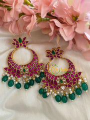 Precious Jadau Kundan Chandbali Danglers -J299