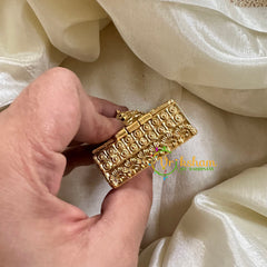 Gold Look Alike Temple Kumkum Box -Astro Stars-G10262