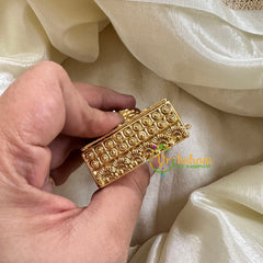 Gold Look Alike Temple Kumkum Box -Astro Stars-G10262