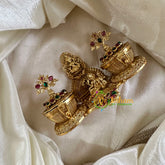 Gold Look Alike Temple Kumkum Box -Ganesh Goddess-G10253