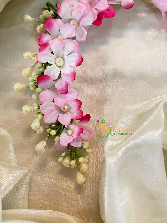 Rose Pink Veni with Beads- Flower Accessory-H362