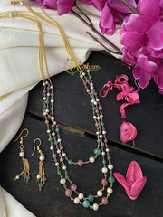 Simple Elegant  layered Bead Malai-G2458