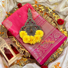 Rani Pink Kanchi Silk Saree-VS1751