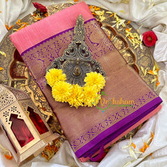 Baby Pink Kanchi Pure Silk Saree -VS1745