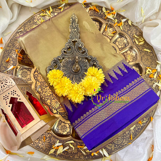 Gold Thiribhuvanam Silk Saree -Mix  -VS1759