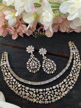 Two Layered Filigree American Diamond Choker -Gold Tone -G2325