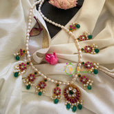 Precious Kundan Jadau Pearl Neckpiece-J335