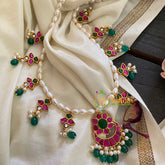 Precious Kundan Jadau Pearl Neckpiece-J336