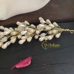 White Pearl Bridal Hair Accessory -H214