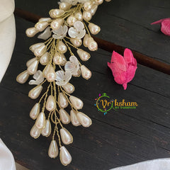 White Pearl Bridal Hair Accessory -H214