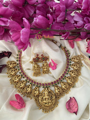 Premium Kemp Temple Neckpiece -Lakshmi Choker -G2372