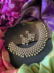 Nakshatra American Diamond Neckpiece - 4 layers -G149