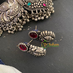 Silver High Neck Choker -Chakra-S0217