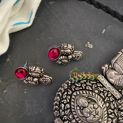 Silver Temple High Neck Choker -Lakshmi -S173
