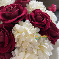 Rose Jasmine Bridal Hair Accessories -Rose Mallipoo Veni-H096