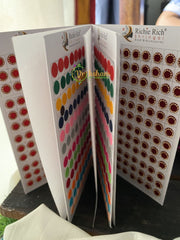 Stone Sticker Bindi Book- Color bindis -G2402