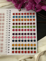 Stone Sticker Bindi Book- Color bindis -G2402