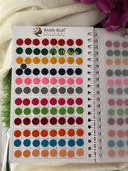 Stone Sticker Bindi Book- Color bindis -G2402