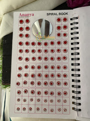 White Stone Sticker Bindi Book- Color bindis -G2396