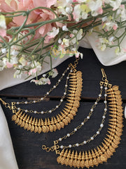 Lakshmi Coin maatil-Layered Ear Chain -G3091