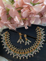 Premium AD Stone Fancy Short Neckpiece -G2424