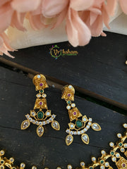 Premium AD Stone Fancy Short Neckpiece -G2424