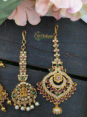 Premium AD stone and Lakshmi Maang Tikka -G2591