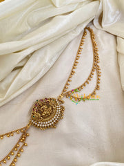 AD Stone Lakshmi Jada Bun Billai with Maatil -Bridal Jada Billai -Ghungroo Maatil -G0126