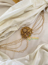 AD Stone Lakshmi Jada Bun Billai with Maatil -Bridal Jada Billai -Pearl Maatil -G0124