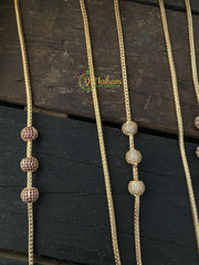 Traditional AD Stone Mugappu Chain -G2435
